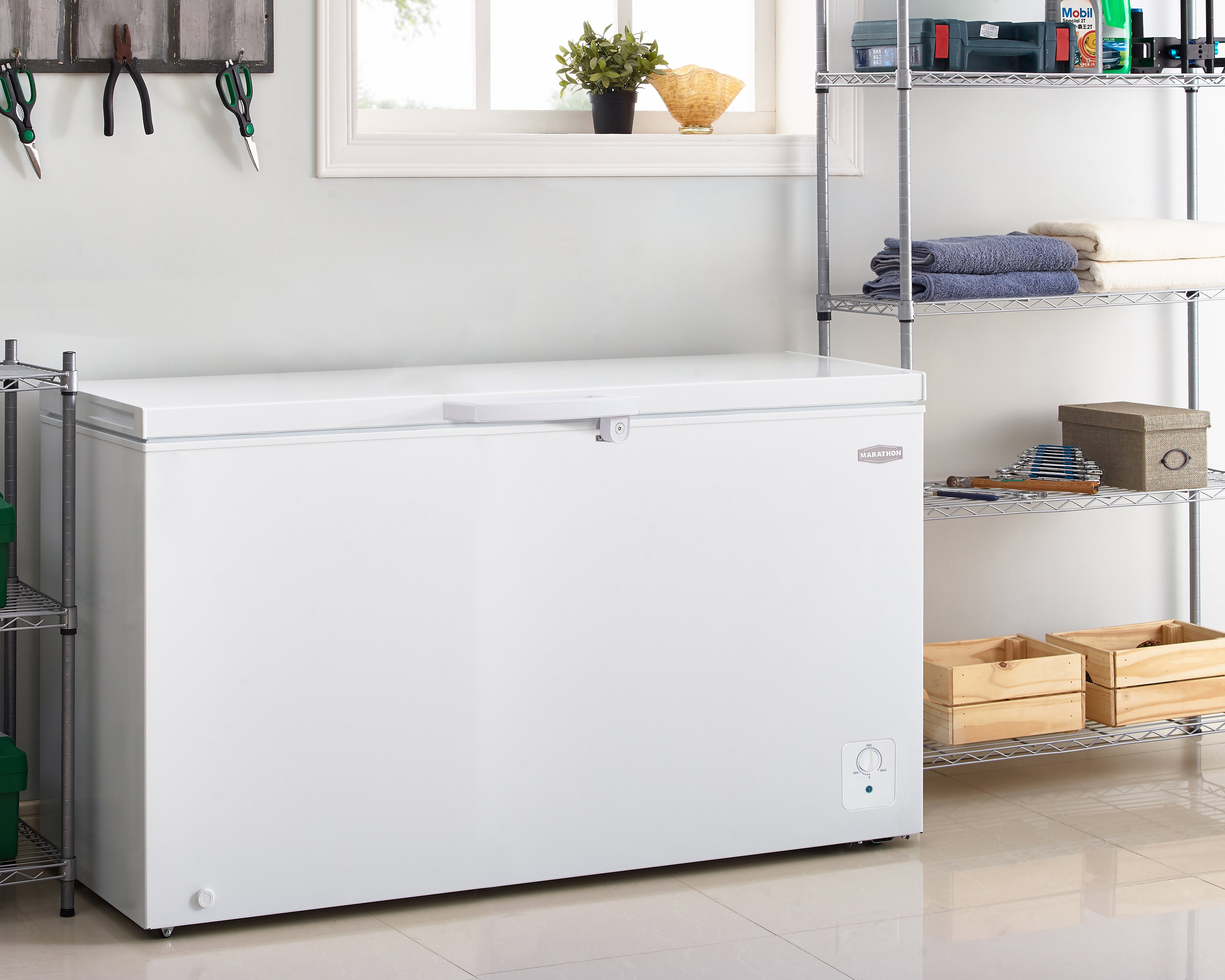 Marathon - 14 cu. Ft Chest Freezer in White - MCF140W