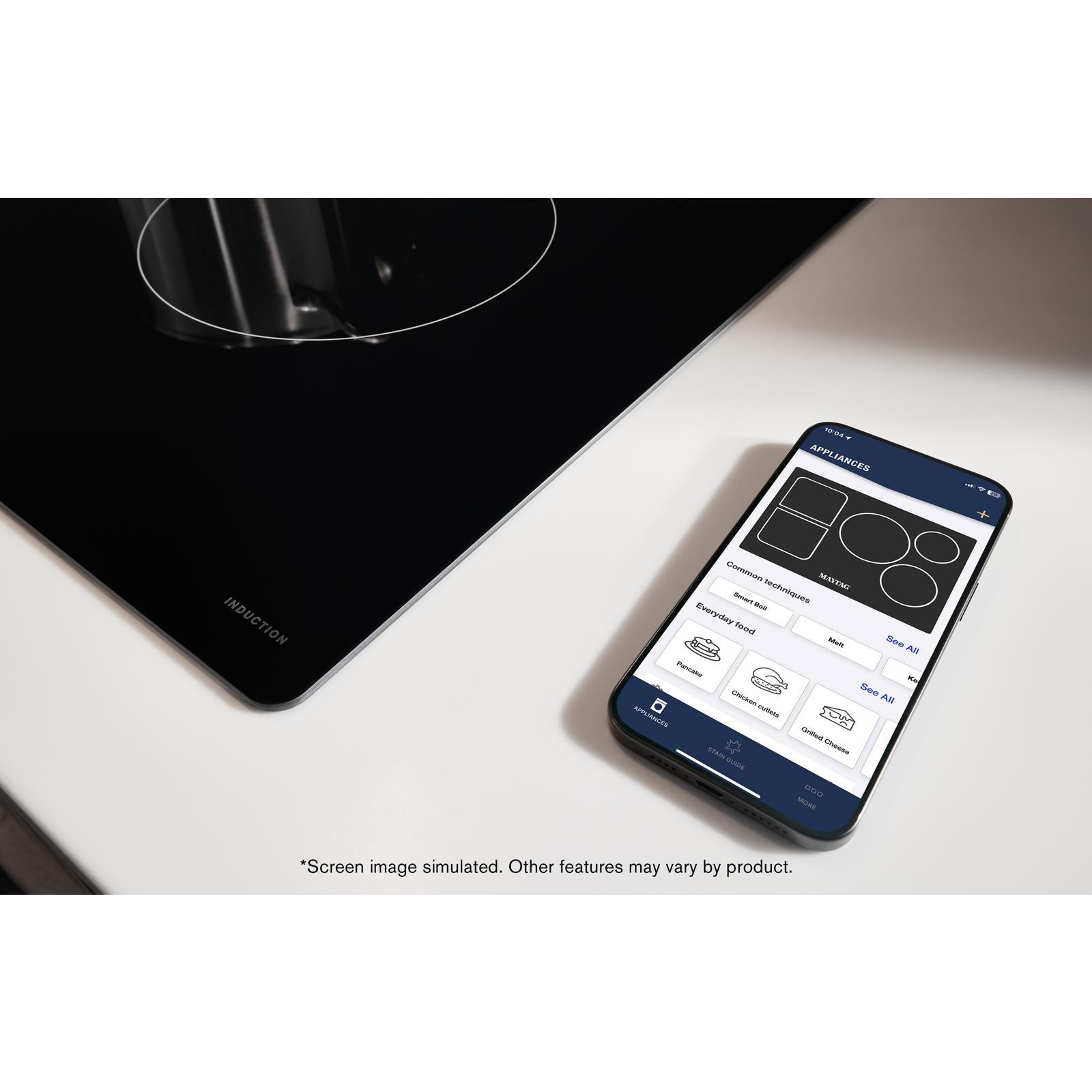 Maytag - 36.3 Inch Induction Cooktop in Black - MCIT8036SB