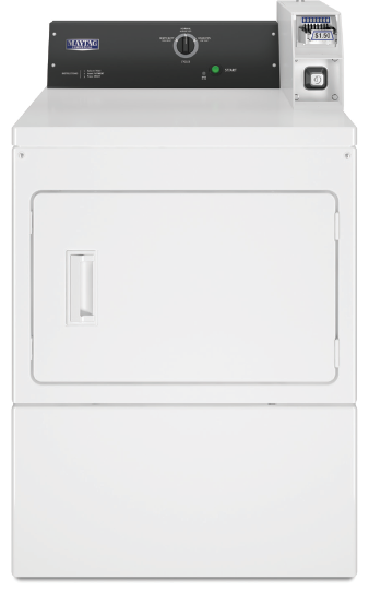 Maytag - 7.4 cu. Ft Electric Commercial Dryer in White - MDE20CSAZW