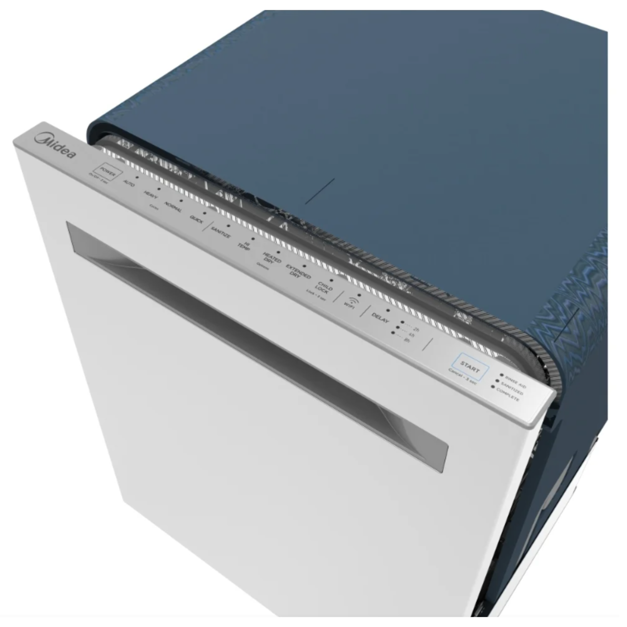 Midea - 52 dBA Built In Dishwasher in Stainless - MDF24P1AST