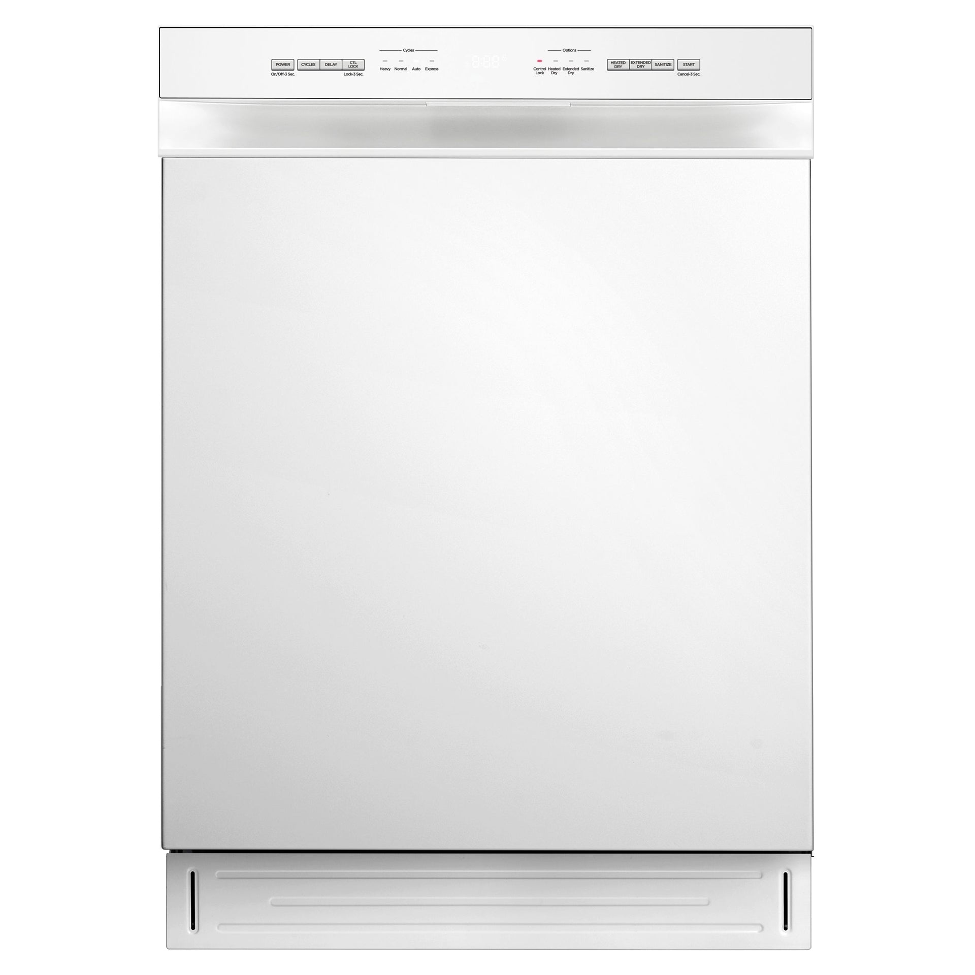 Midea - 52 dBA Built In Dishwasher in White - MDF24P2BWW