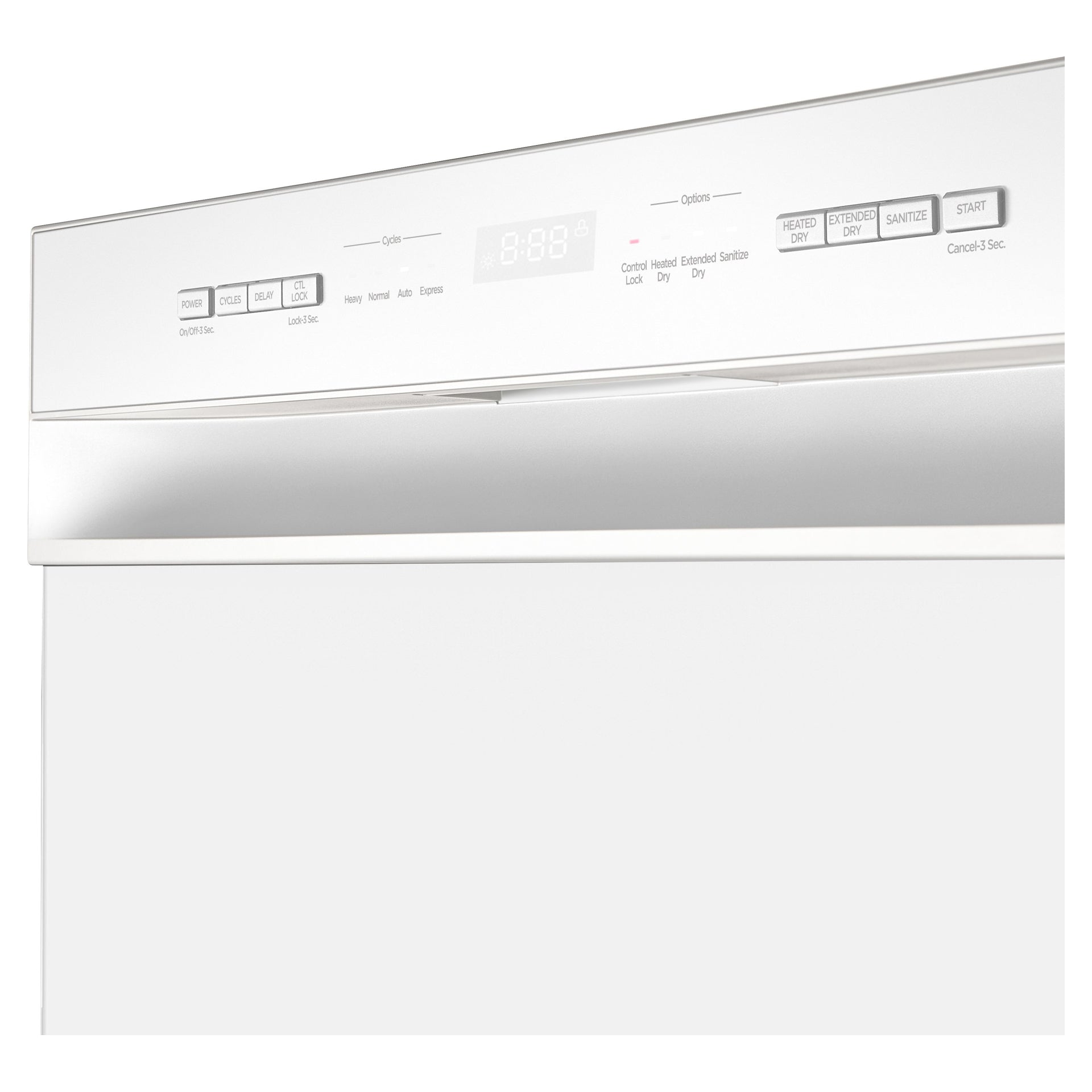 Midea - 52 dBA Built In Dishwasher in White - MDF24P2BWW