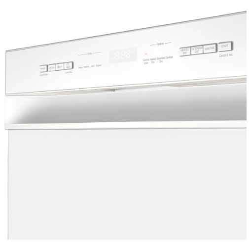 Midea - 52 dBA Built In Dishwasher in White - MDF24P2BWW