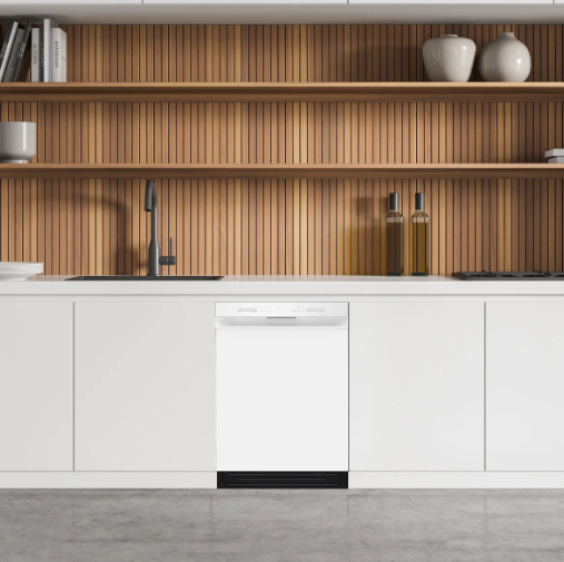 Midea - 52 dBA Built In Dishwasher in White - MDF24P2BWW