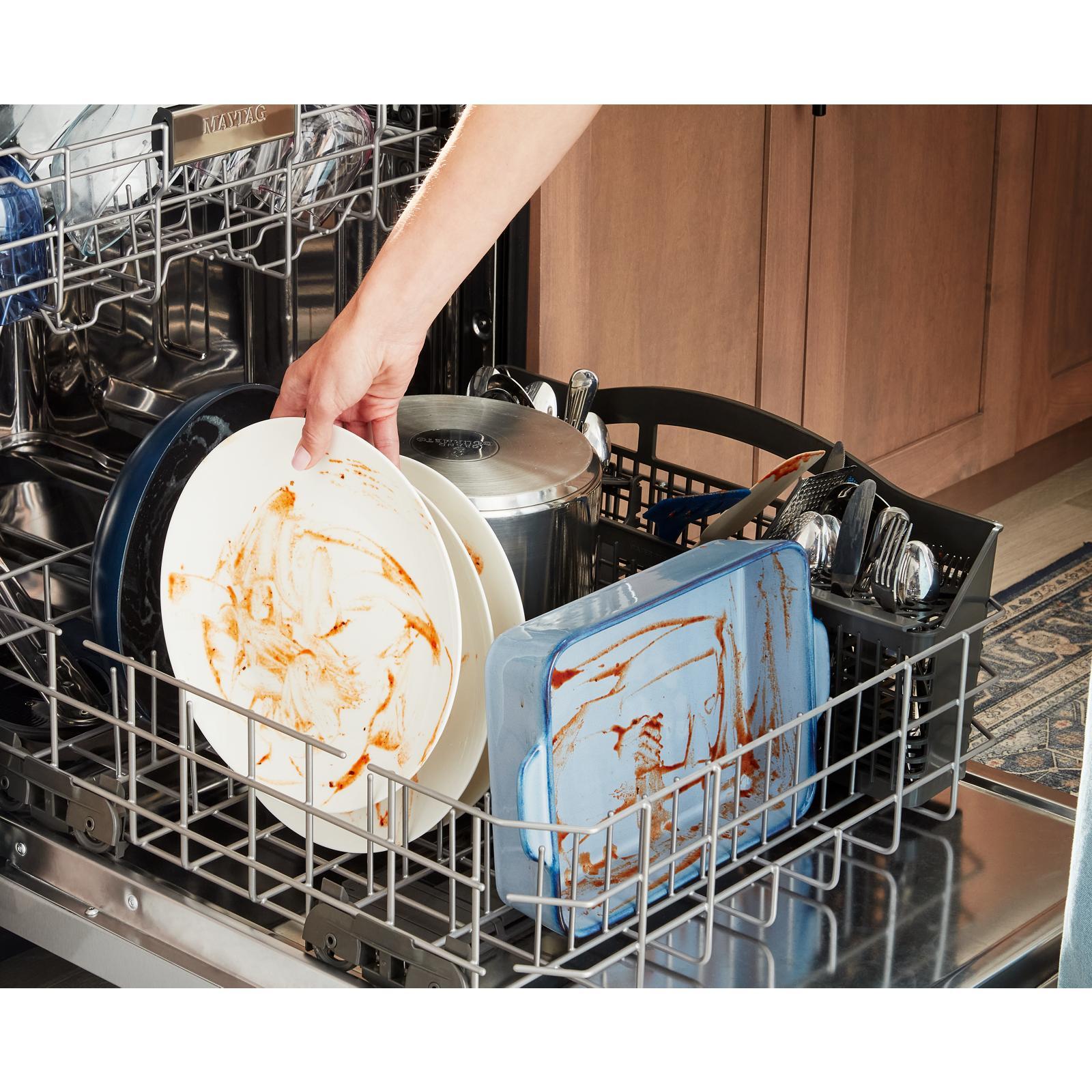 Maytag - 47 dBA Built In Dishwasher in Black - MDPS7024SB