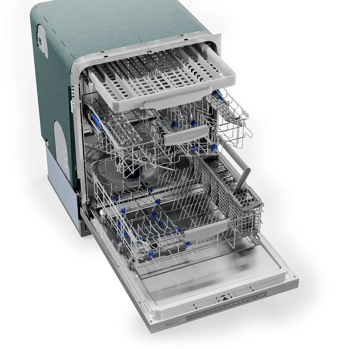 Midea - 45 dBA Built In Dishwasher in Stainless - MDT24P4AST