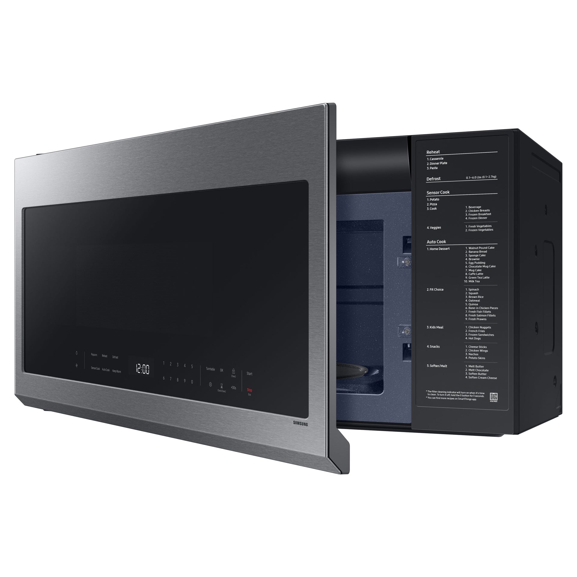 Samsung - 2.1 cu. Ft Over the range Microwave in Stainless - ME21DG6300SRAC