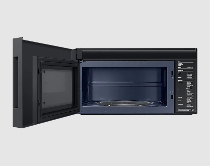 Samsung - 2.1 cu. Ft Over the range Microwave in Matte Black - ME21DG6500MTAC