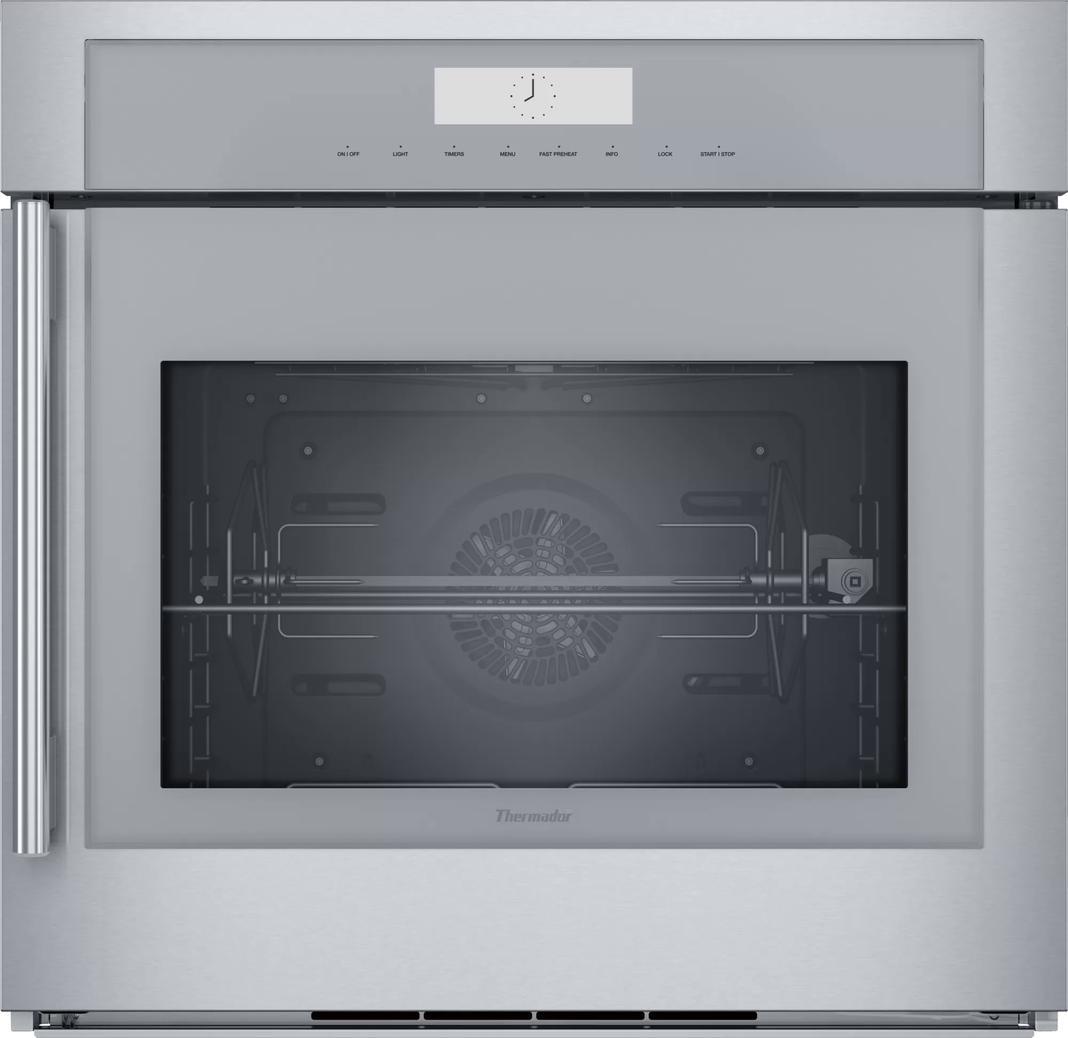 Thermador - 4.5 cu. ft Single Wall Oven in Stainless (Open Box) - MED301RWS-OB