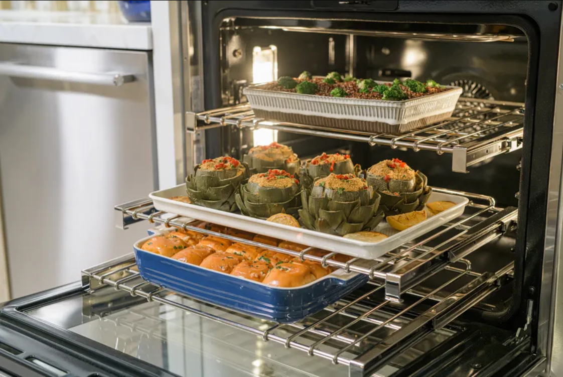 Thermador - 7.3 cu. ft Double Wall Oven in Stainless - MEDS302BS