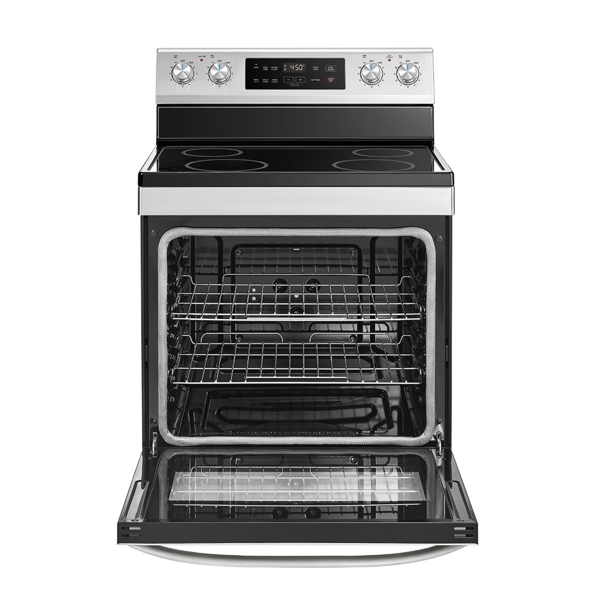 Midea - 6.3 cu. ft Electric Range in Stainless - MER30B14ASTC