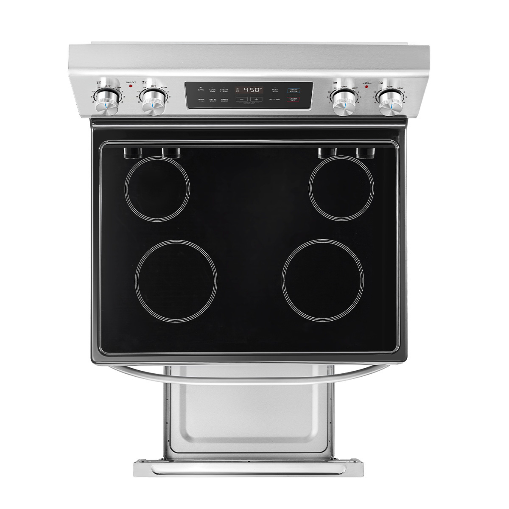 Midea - 6.3 cu. ft Electric Range in Stainless - MER30B14ASTC