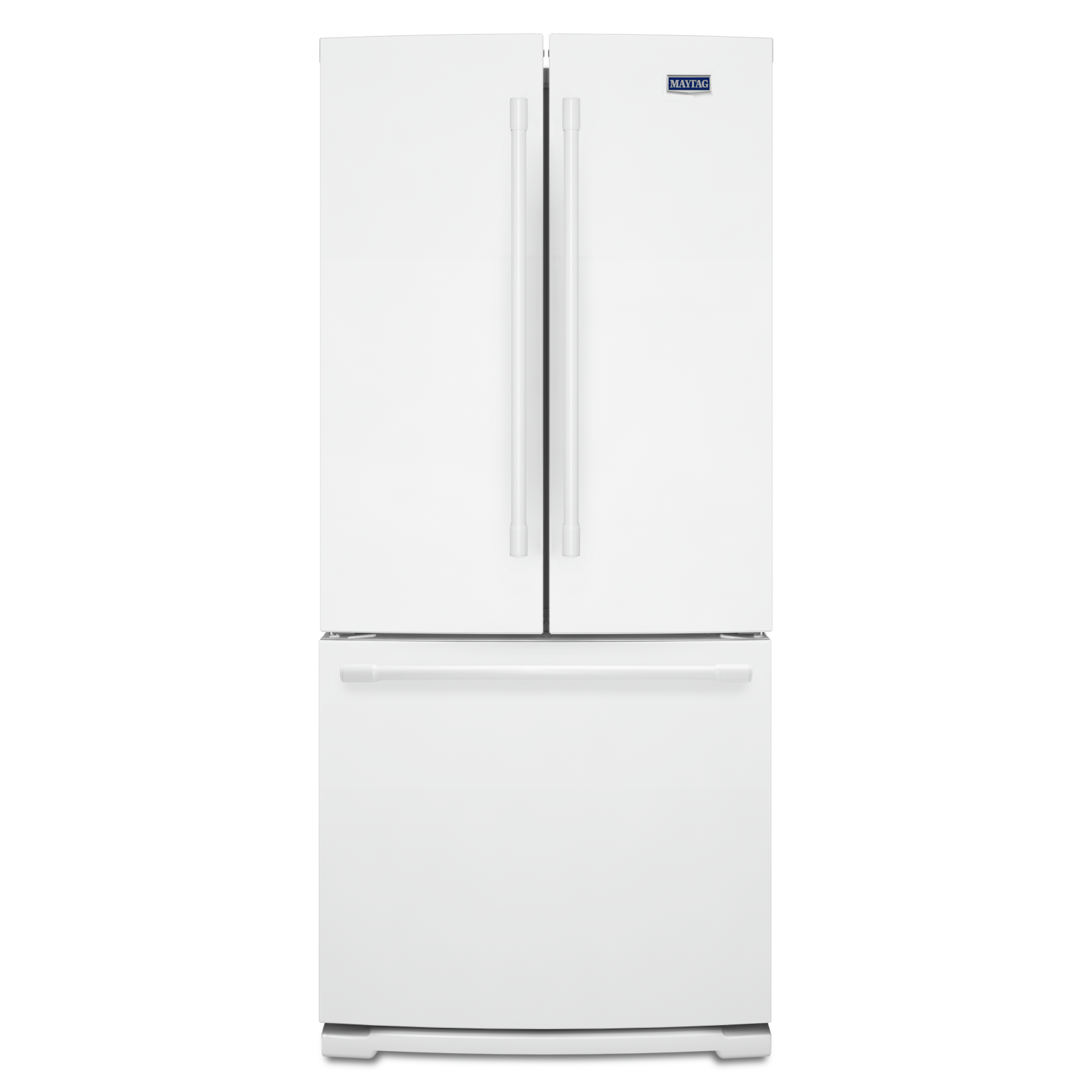 Maytag - 30.13 Inch 19.68 cu. ft French Door Refrigerator in White - MFB2055FRW