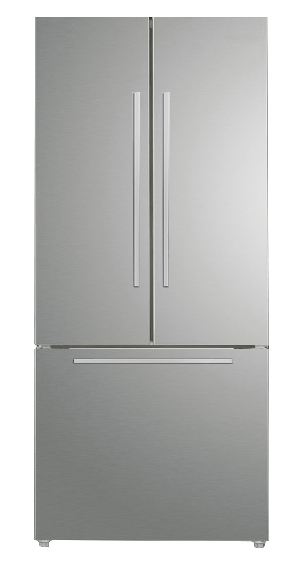 Marathon - 29.88 Inch 18 cu. ft French Door Refrigerator in Stainless - MFF180SSFD-1