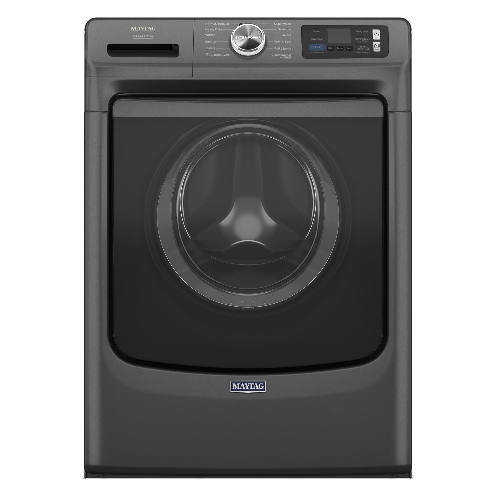 Maytag - 5.8 cu. Ft Front Load Washer in Volcano Black - MFW7020RU