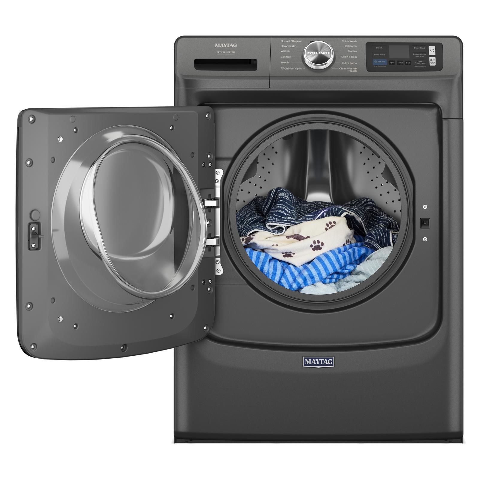 Maytag - 5.8 cu. Ft Front Load Washer in Volcano Black - MFW7020RU