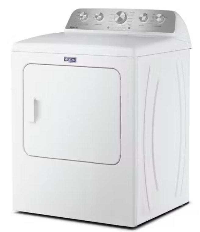 Maytag - 7 cu. Ft Vented Gas Dryer in White - MGD5605RW
