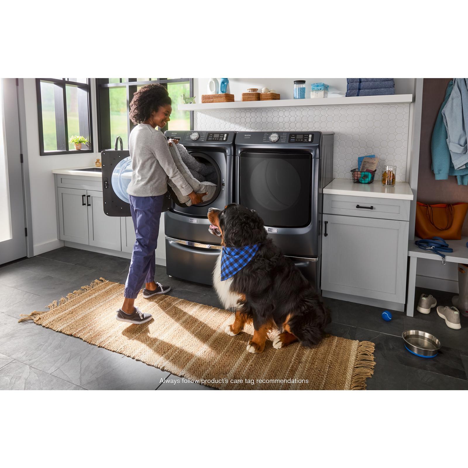 Maytag - 7.3 cu. Ft Gas Dryer in Midnight Steel - MGD7020RF