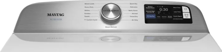 Maytag - 7.4 cu. Ft Vented Gas Dryer in White - MGD7205RW