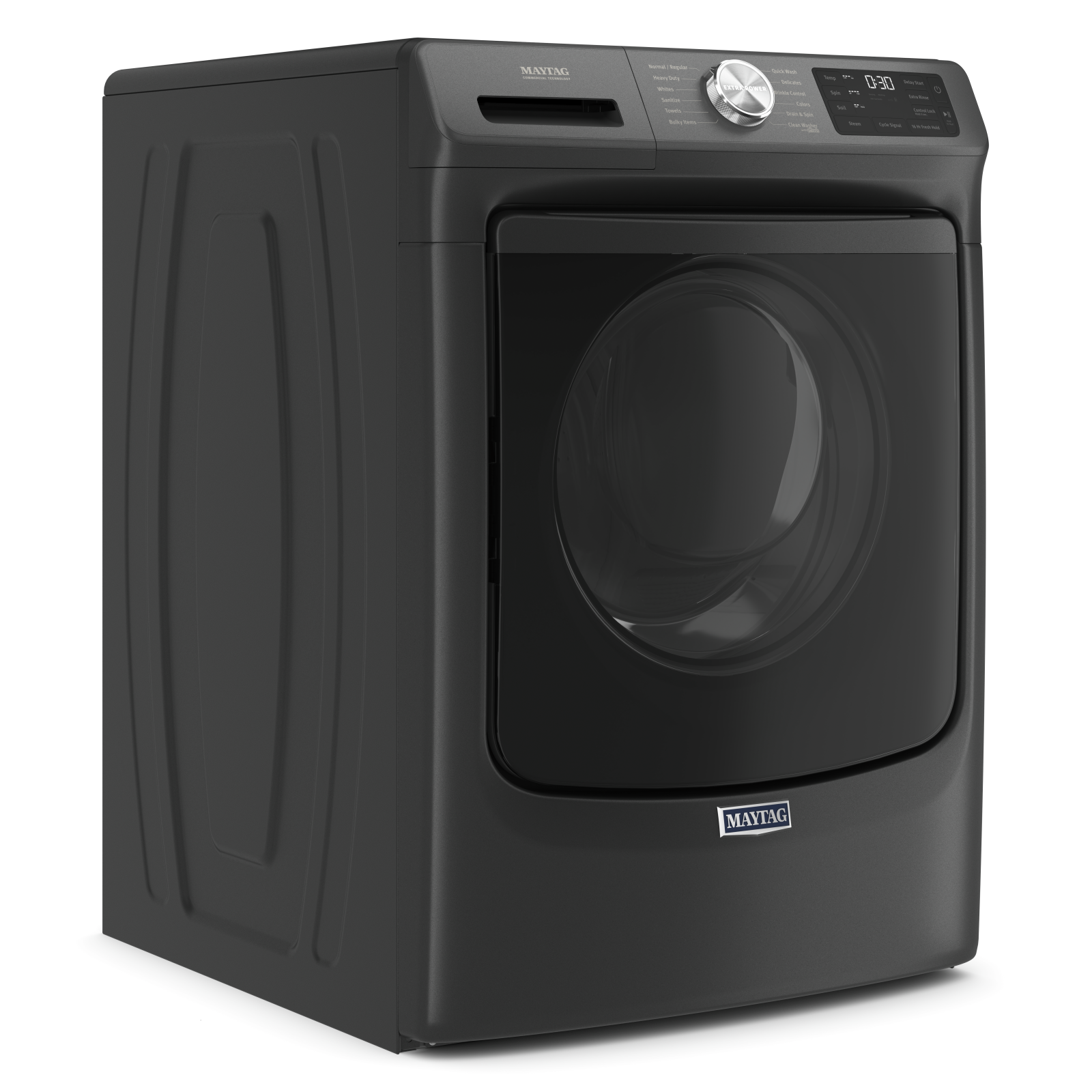 Maytag - 5.5 cu. Ft Front Load Washer in Black - MHW6630MBK