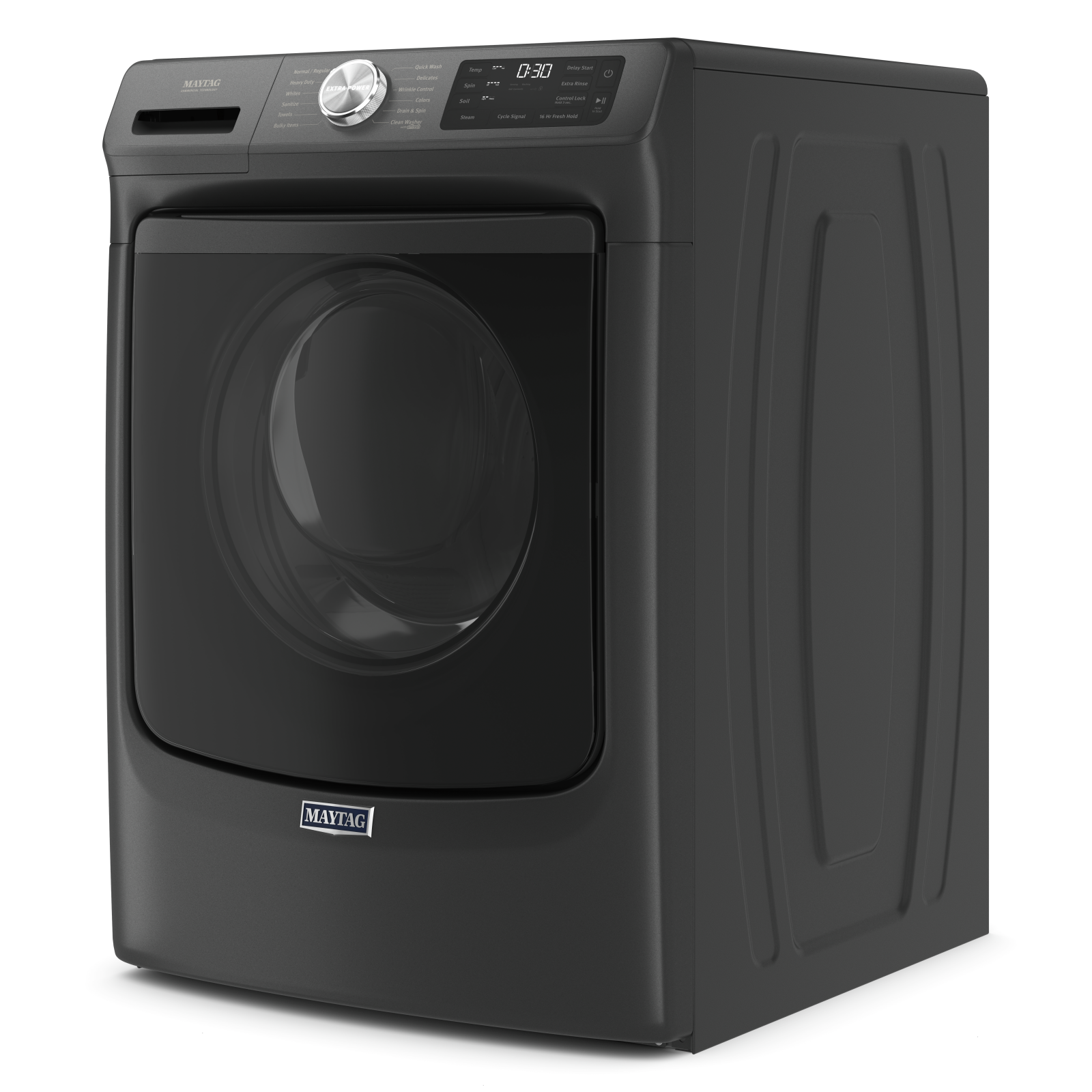 Maytag - 5.5 cu. Ft Front Load Washer in Black - MHW6630MBK