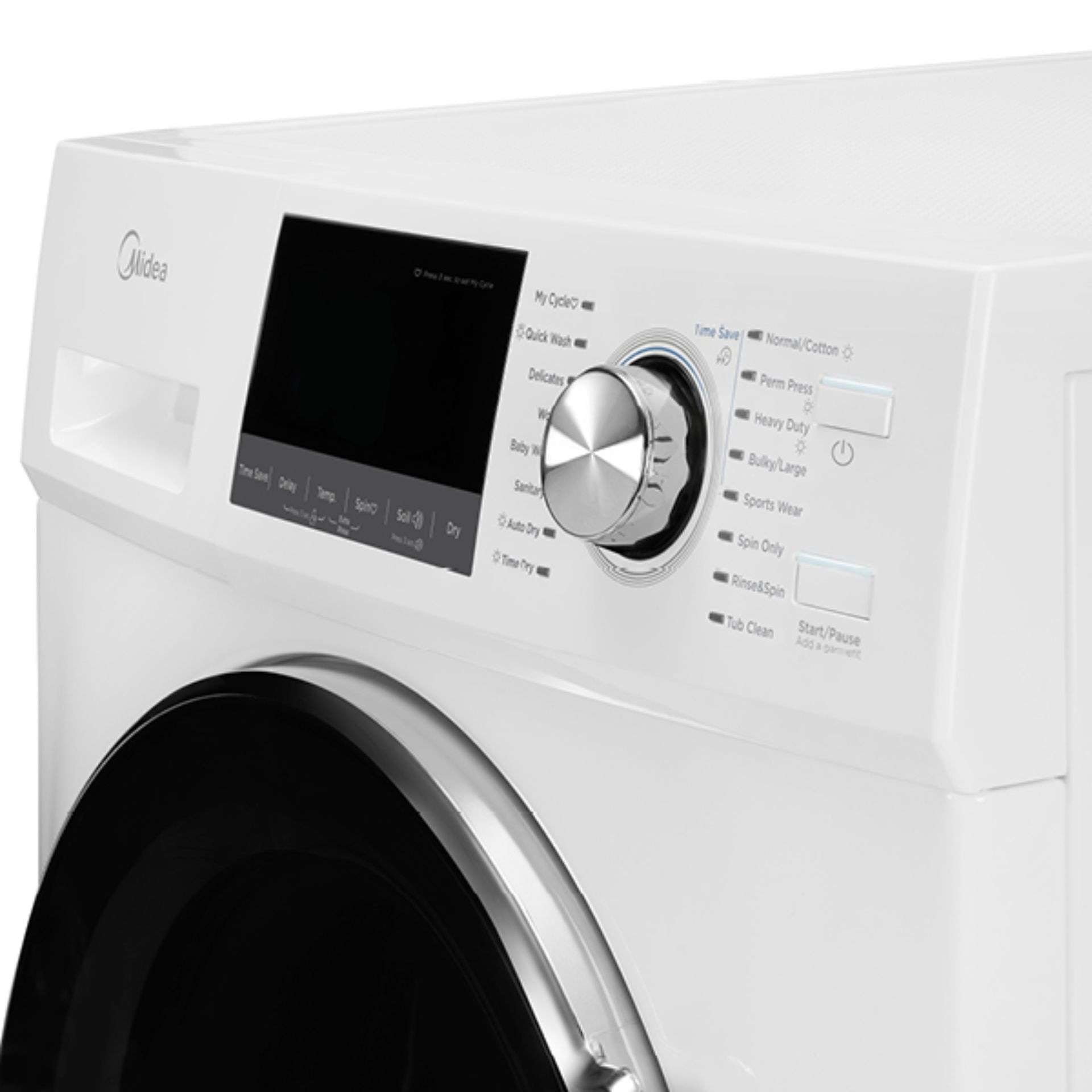 Midea - 3.1 cu. Ft All-in-one Washer Dryer Combo in White - MLC31N5AWW