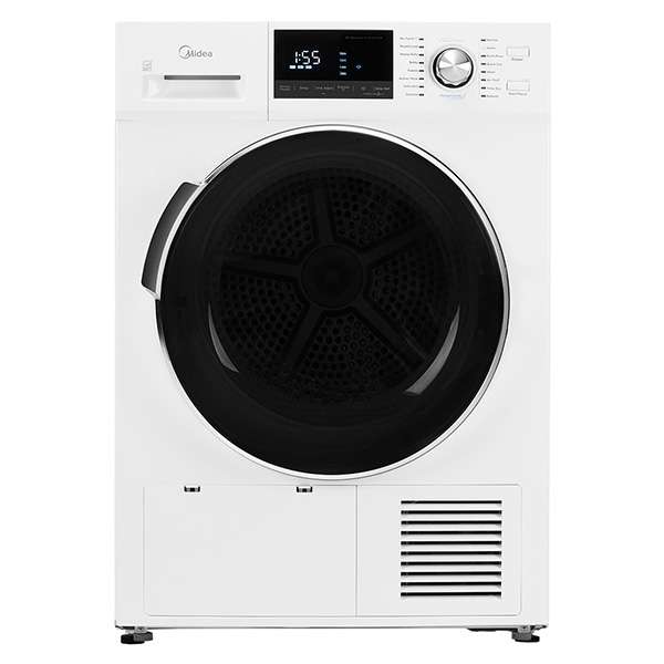 MIDEA - 4.4 cu. Ft Heat Pump Dryer in White - MLE27N5AWWC