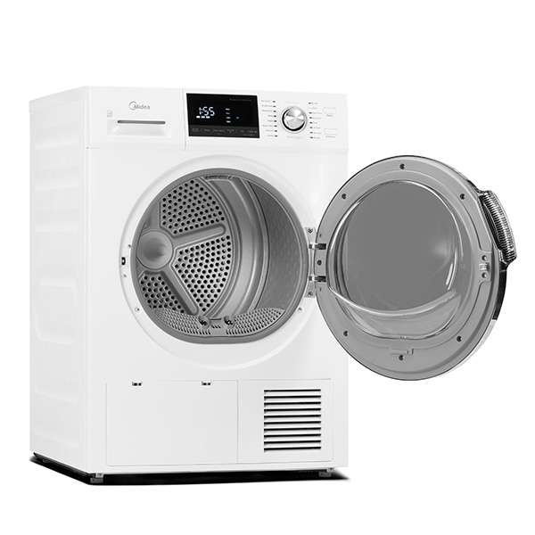 MIDEA - 4.4 cu. Ft Heat Pump Dryer in White - MLE27N5AWWC