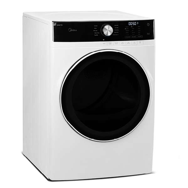 MIDEA - 8 cu. Ft Electric Dryer in White - MLE52N3AWW