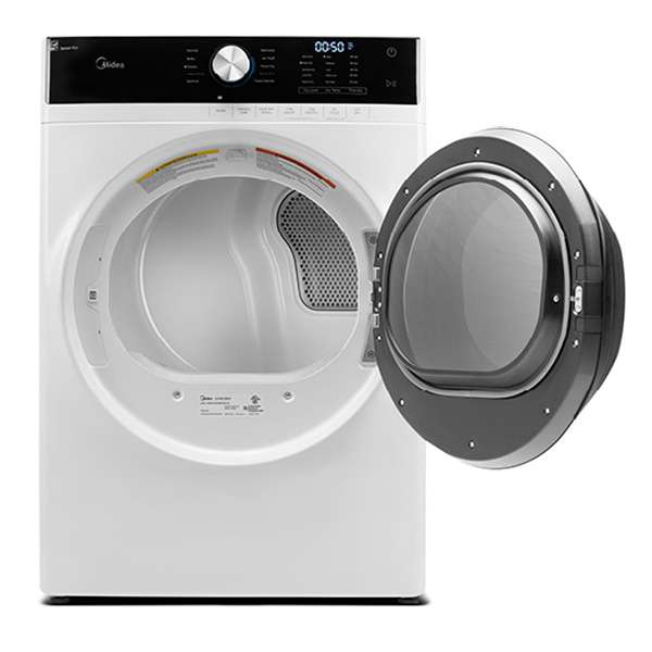 MIDEA - 8 cu. Ft Electric Dryer in White - MLE52N3AWW