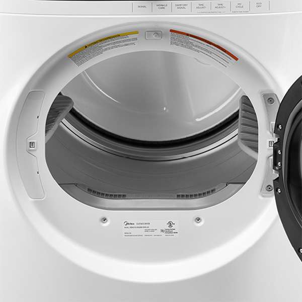 MIDEA - 8 cu. Ft Electric Dryer in White - MLE52N3AWW