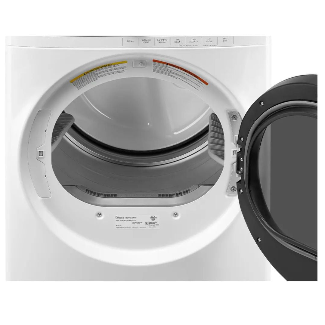 Midea - 8 cu. Ft Electric Dryer in White - MLE52N4AWW