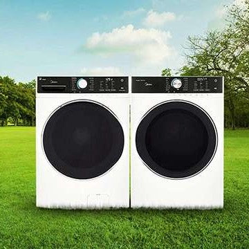 Midea - 5.2 cu. Ft Front Load Washer in White - MLH52N3AWW