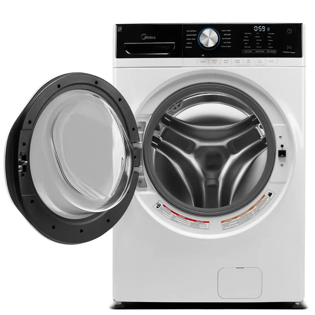 Midea - 5.2 cu. Ft Front Load Washer in White - MLH52N4AWW