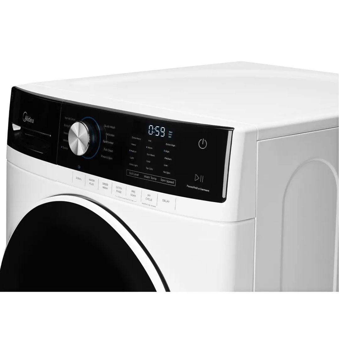 Midea - 5.2 cu. Ft Front Load Washer in White - MLH52N4AWW
