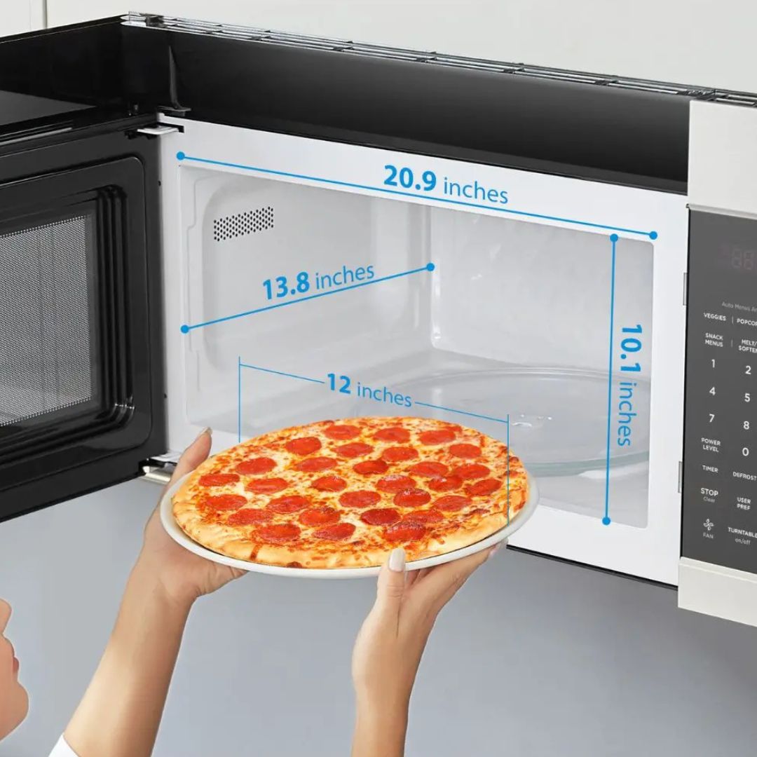 Midea - 1.7 cu. Ft Over the range Microwave in Stainless - MMO17S12ASTC