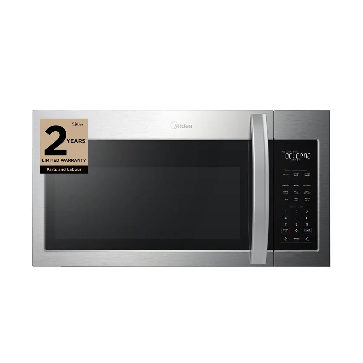 Midea - 1.9 cu. Ft. OTR with Sensor Cook - MMO19S14ASTC