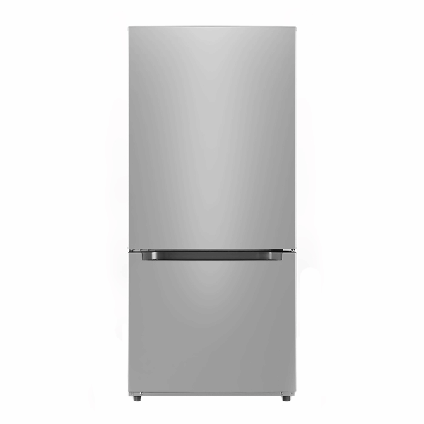 Midea - 29 Inch 18.7 cu. ft Bottom Mount Refrigerator in Stainless - MRB19B6AST