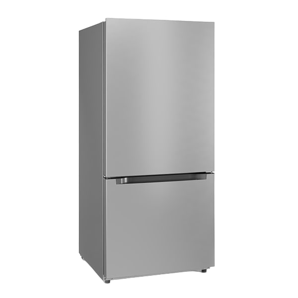 Midea - 29 Inch 18.7 cu. ft Bottom Mount Refrigerator in Stainless - MRB19B6AST
