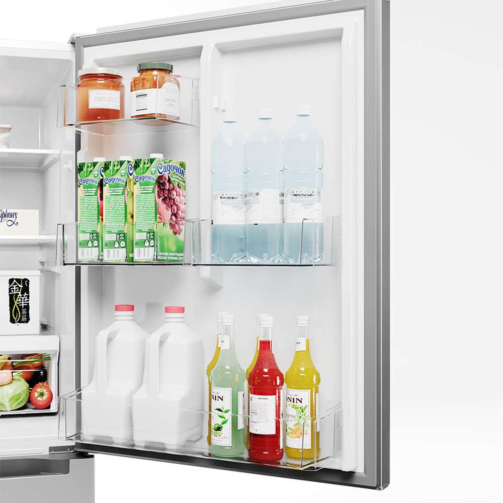 Midea - 29.5 Inch 18.7 cu. ft Bottom Mount Refrigerator in Stainless - MRB19B7AST