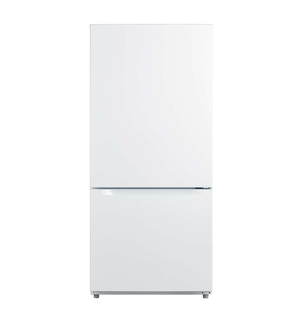 Midea - 29.5 Inch 18.7 cu. ft Bottom Mount Refrigerator in White - MRB19B7AWW