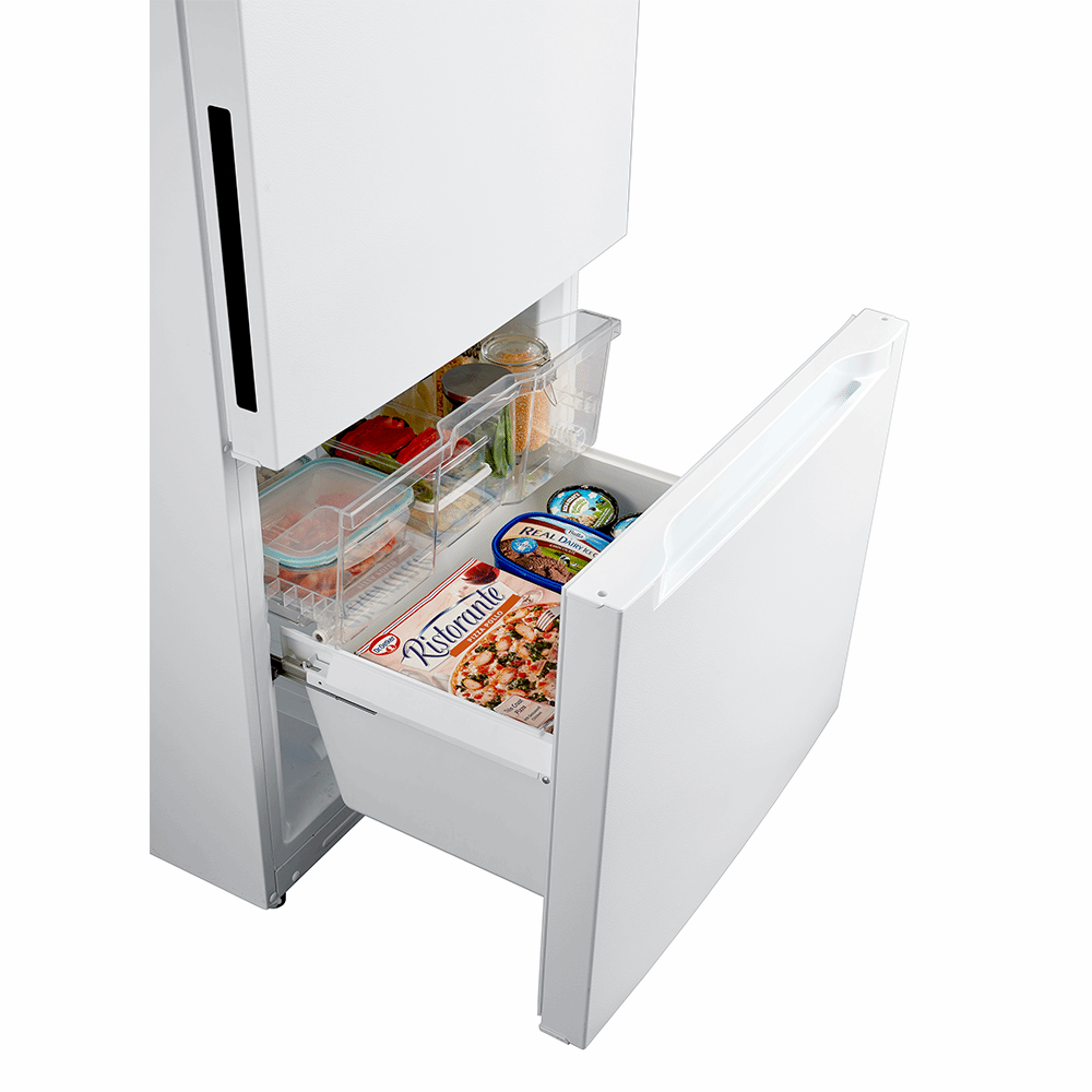 Midea - 29 Inch 18.7 cu. ft Bottom Mount Refrigerator in White - MRB19B7AWW