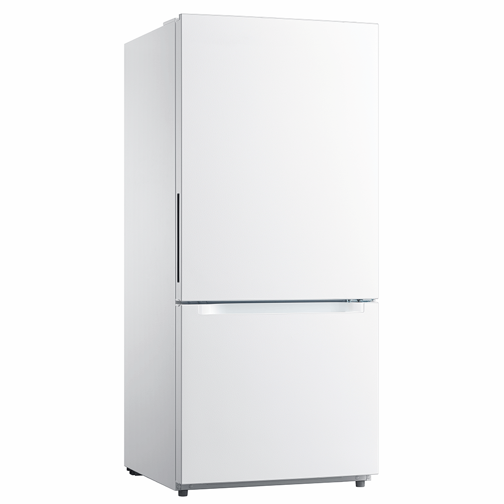 Midea - 29.5 Inch 18.7 cu. ft Bottom Mount Refrigerator in White - MRB19B7AWW