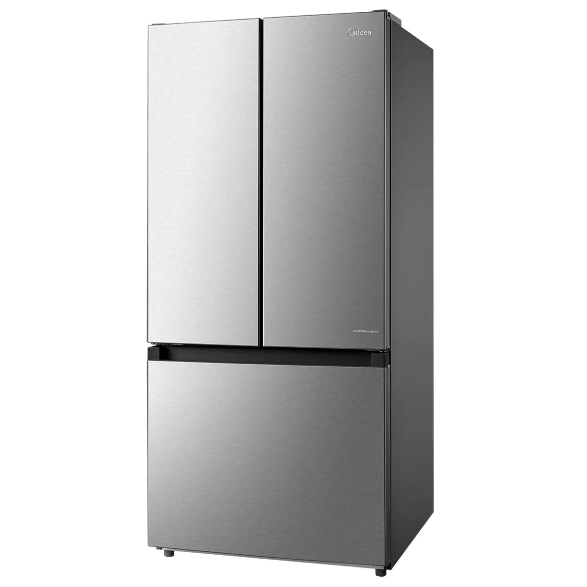 Midea - 29.5 Inch 18.4 cu. ft French Door Refrigerator in Stainless - MRF18B4AST