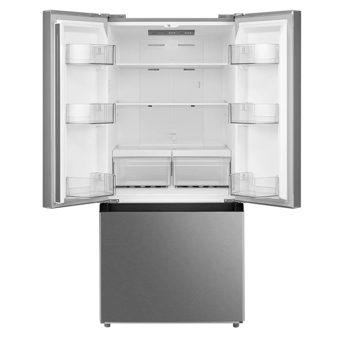 Midea - 29.5 Inch 18.4 cu. ft French Door Refrigerator in Stainless - MRF18B4AST