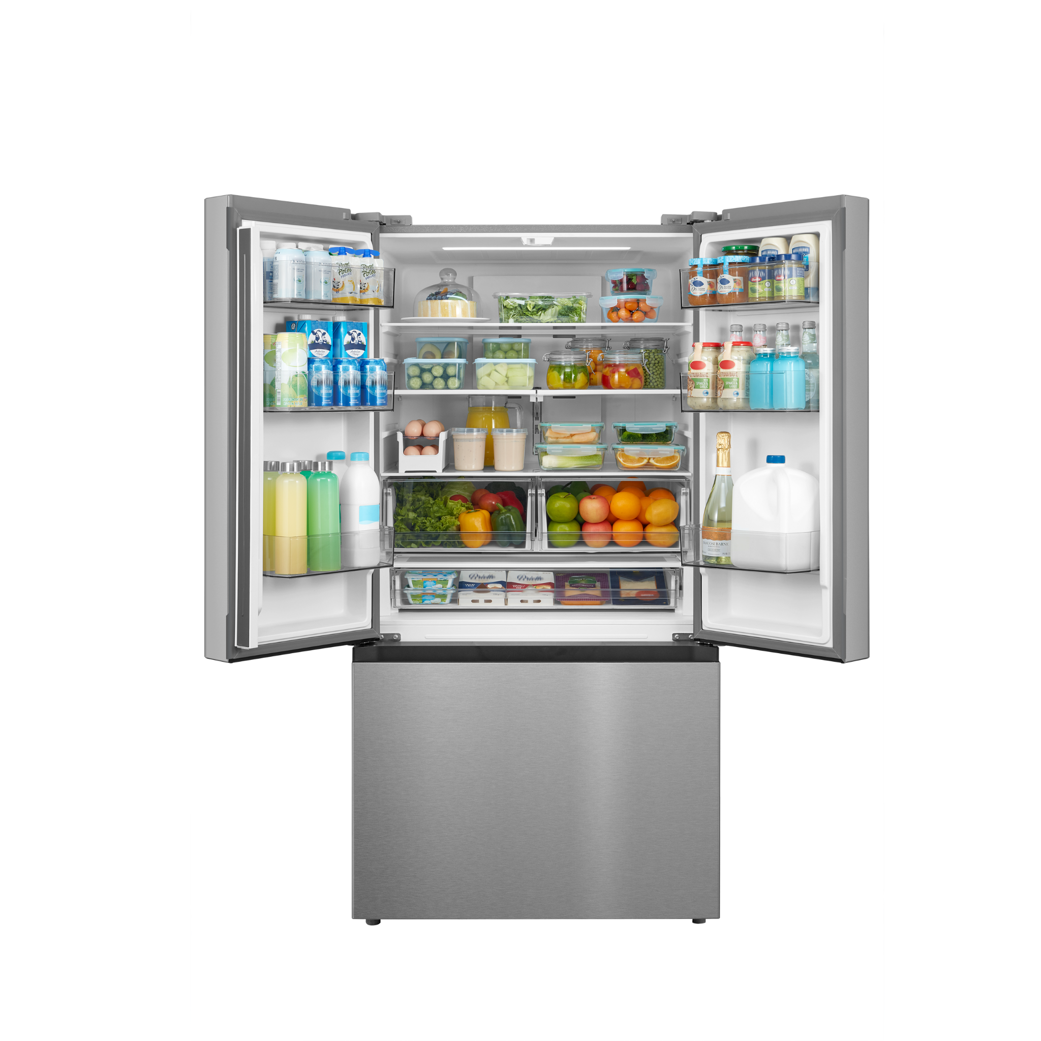 Midea - 33 Inch 22.6 cu. ft French Door Refrigerator in Stainless - MRF23I7AST