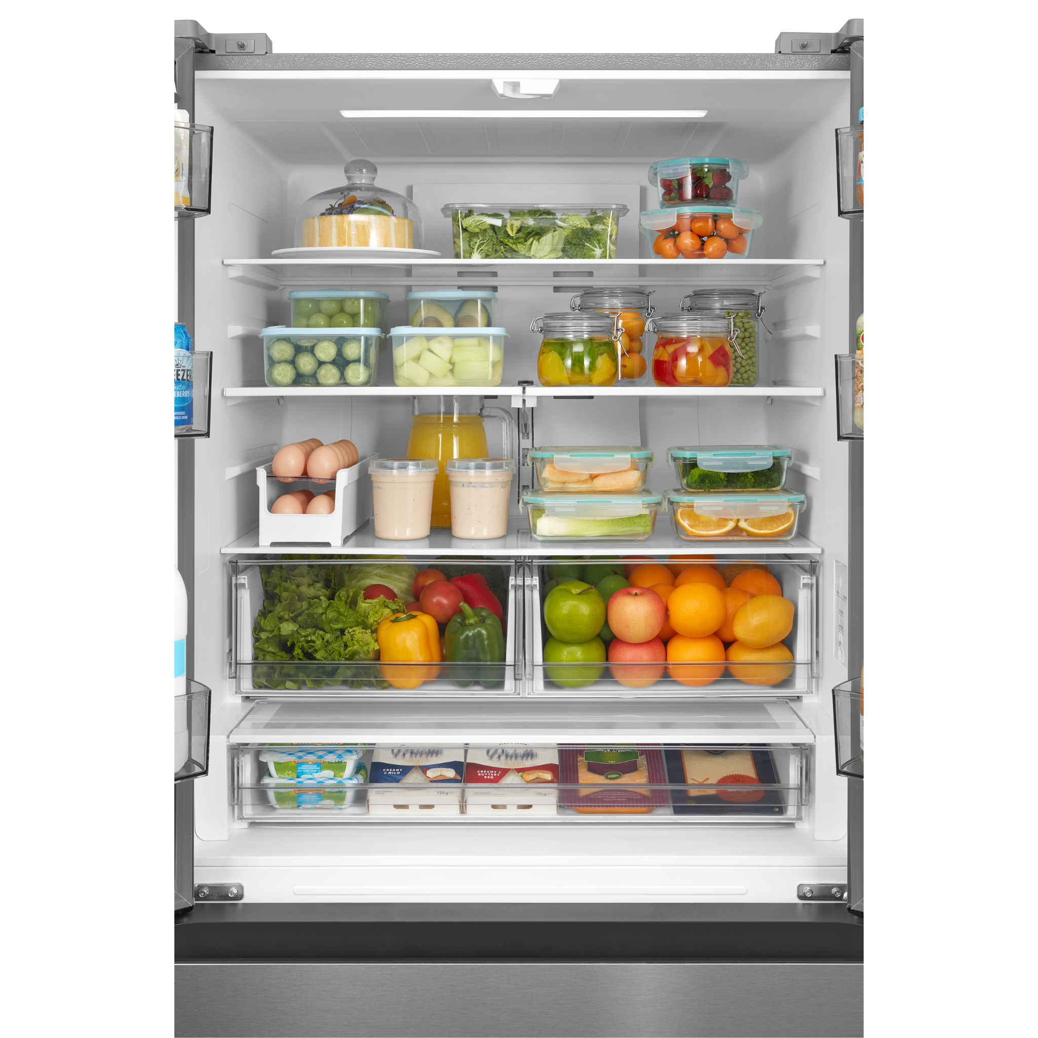 Midea - 33 Inch 22.6 cu. ft French Door Refrigerator in Stainless - MRF23I7AST