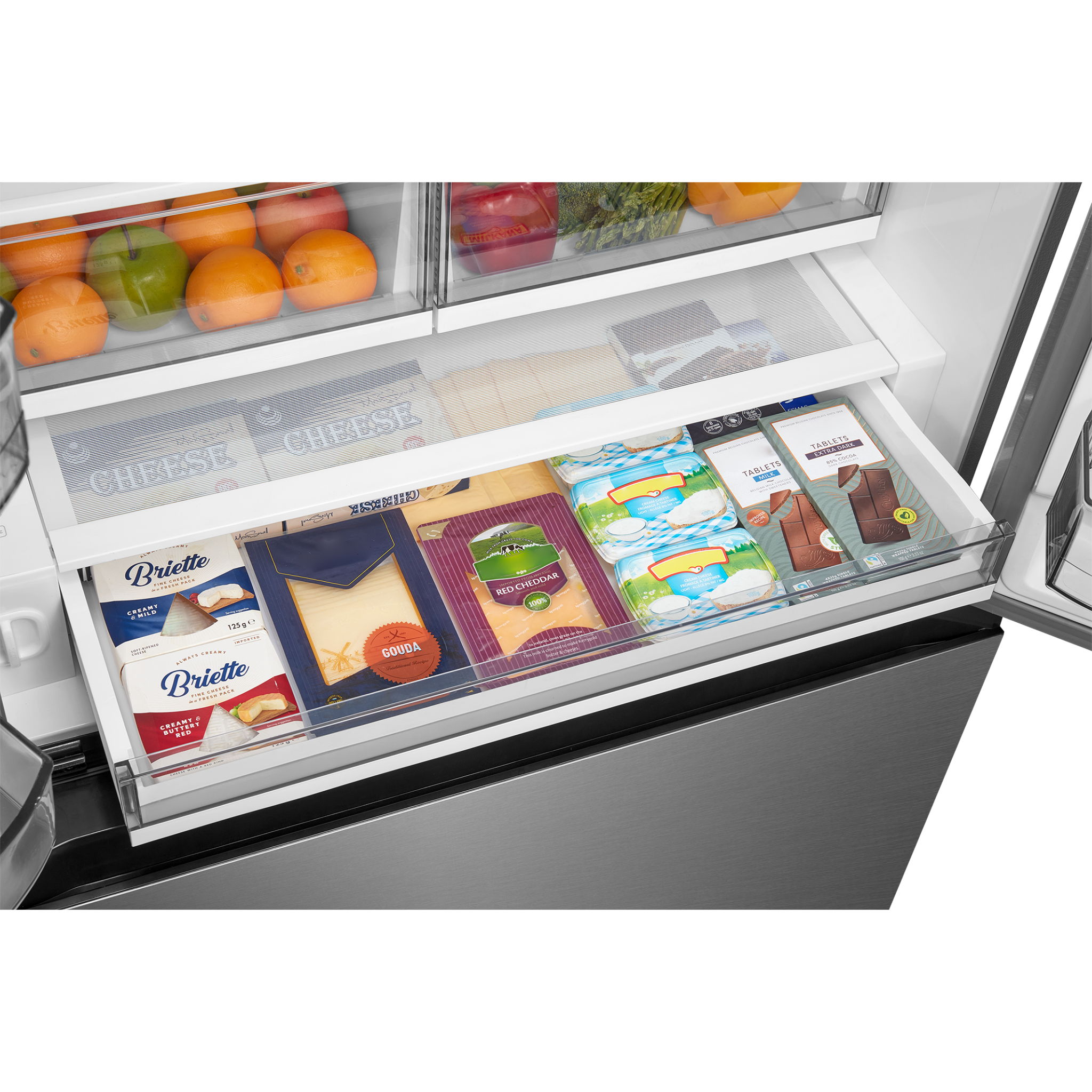 Midea - 36 Inch 26.5 cu. ft French Door Refrigerator in Stainless - MRF27I6BST