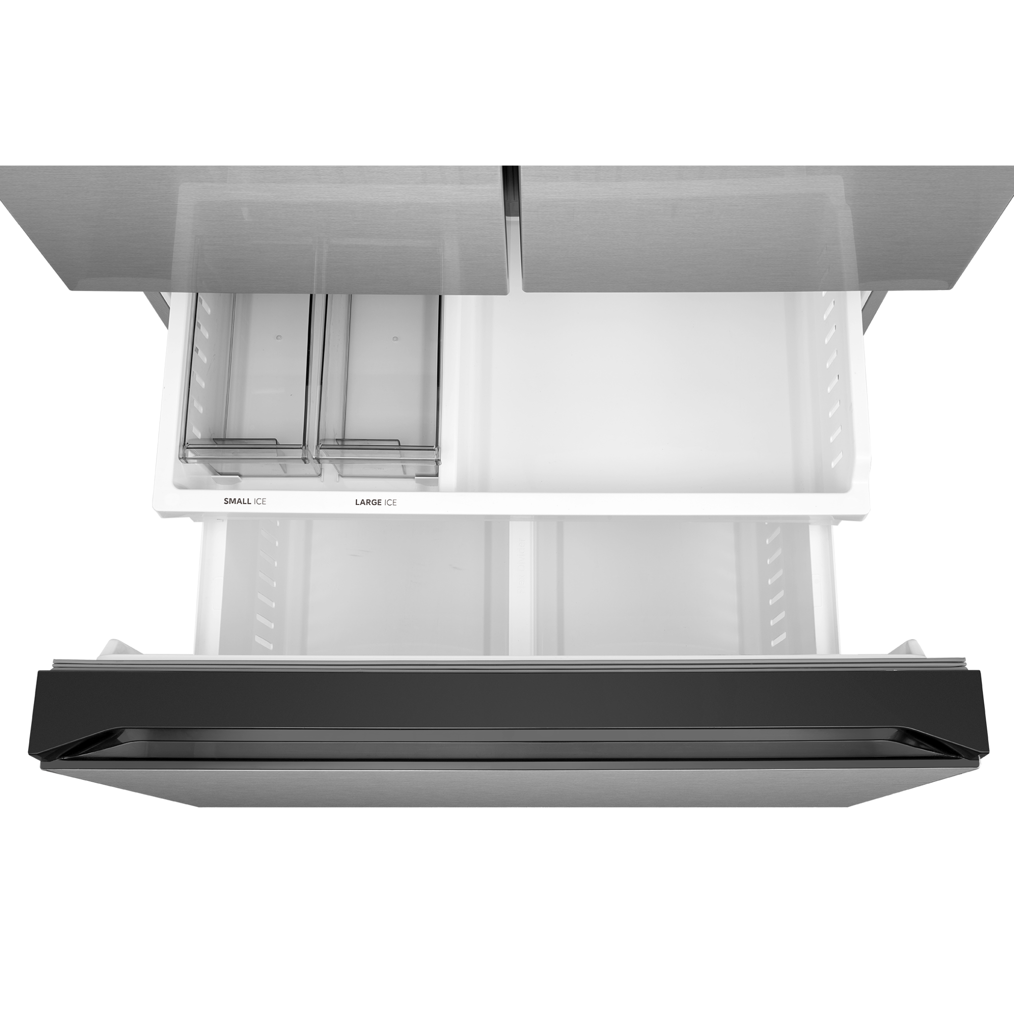 Midea - 36 Inch 26.5 cu. ft French Door Refrigerator in Stainless - MRF27I6BST