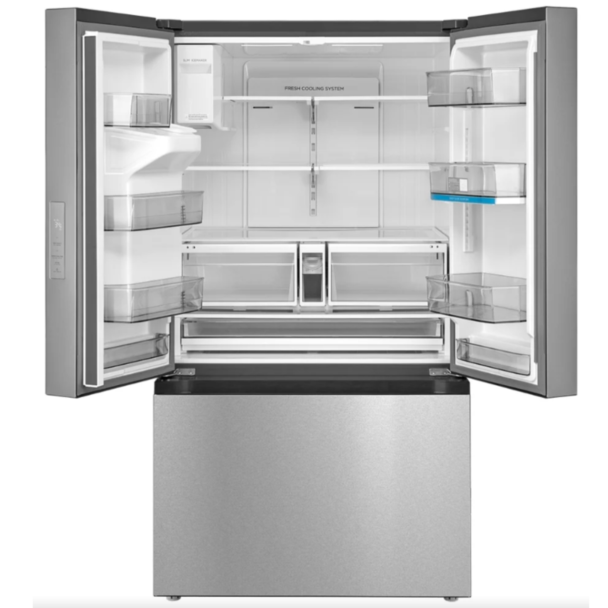 Midea - 36 Inch 29.4 cu. ft French Door Refrigerator in Stainless - MRF29D2AST